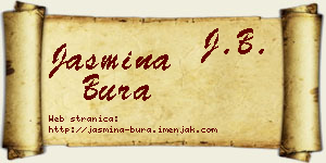 Jasmina Bura vizit kartica